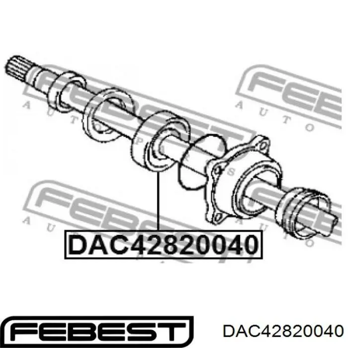 Cojinete de rueda trasero Toyota Hilux KUN25