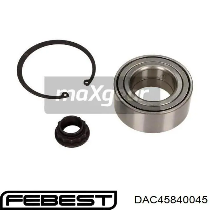 DAC45840045 Febest Rodamientos de rueda delantero
