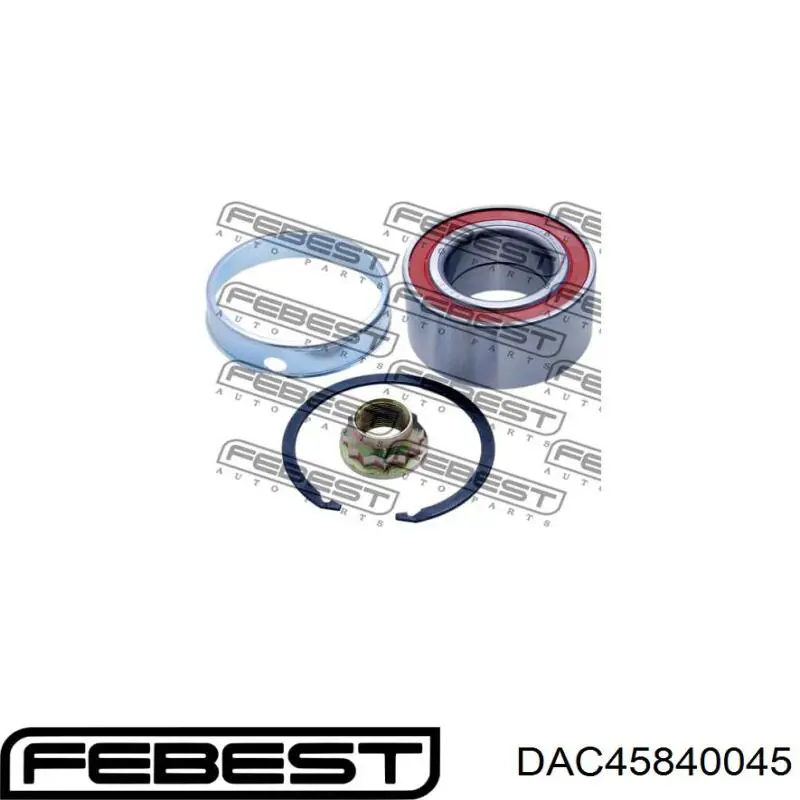 DAC45840045 Febest cojinete de rueda delantero