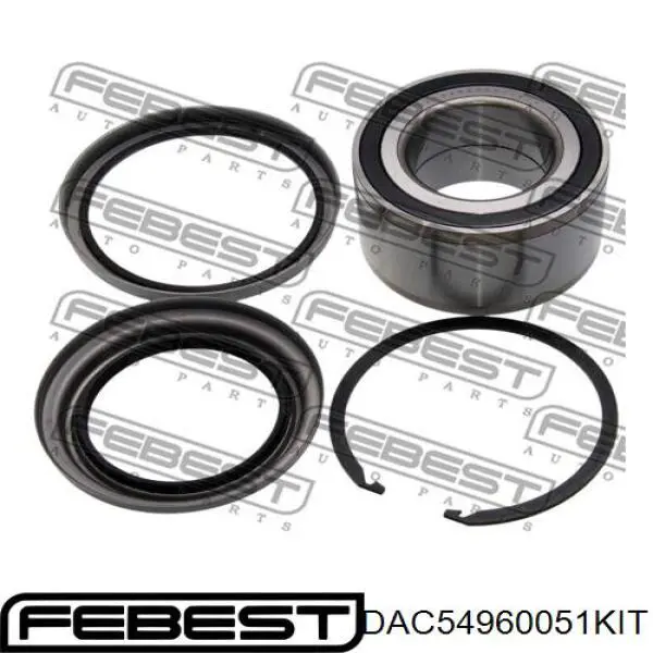 DAC54960051-KIT Febest cojinete de rueda delantero