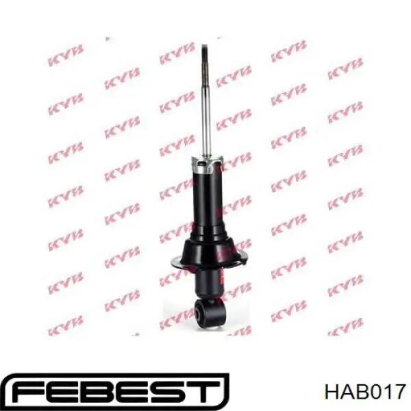 Silentblock del amortiguador trasero Febest HAB017