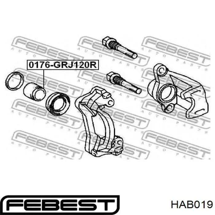 Buje de mangueta trasera Febest HAB019