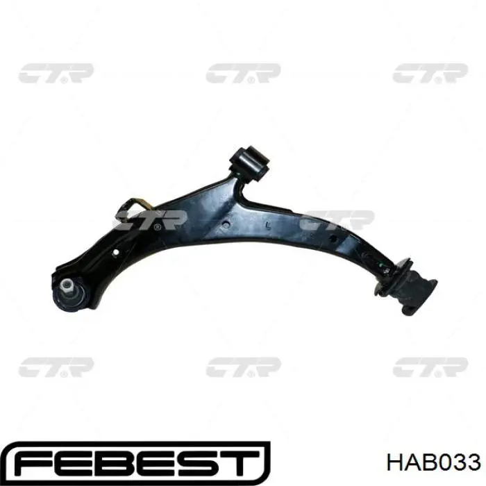 HAB033 Febest Silentblock de brazo de suspensión delantero inferior