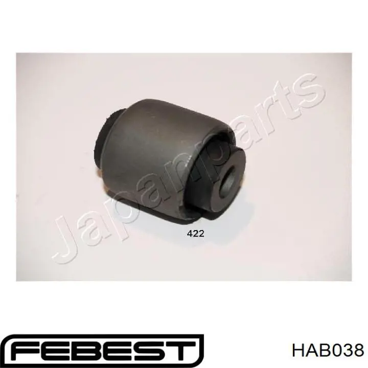 HAB038 Febest silentblock de brazo de suspensión delantero superior