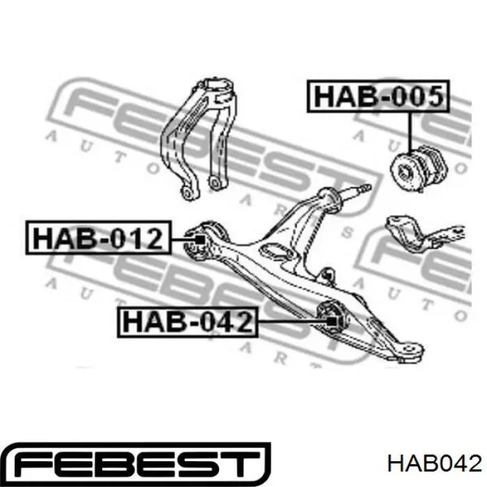 Comprar HAB042 Febest Silentblock
