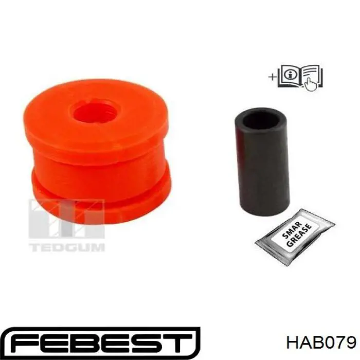 Buje de mangueta trasera Febest HAB079