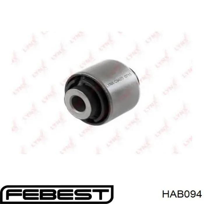 Silentblock del brazo superior de suspensión trasera Febest HAB094