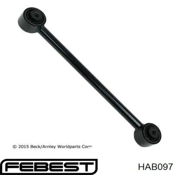 Silentblock de brazo transversal de suspensión trasera Febest HAB097