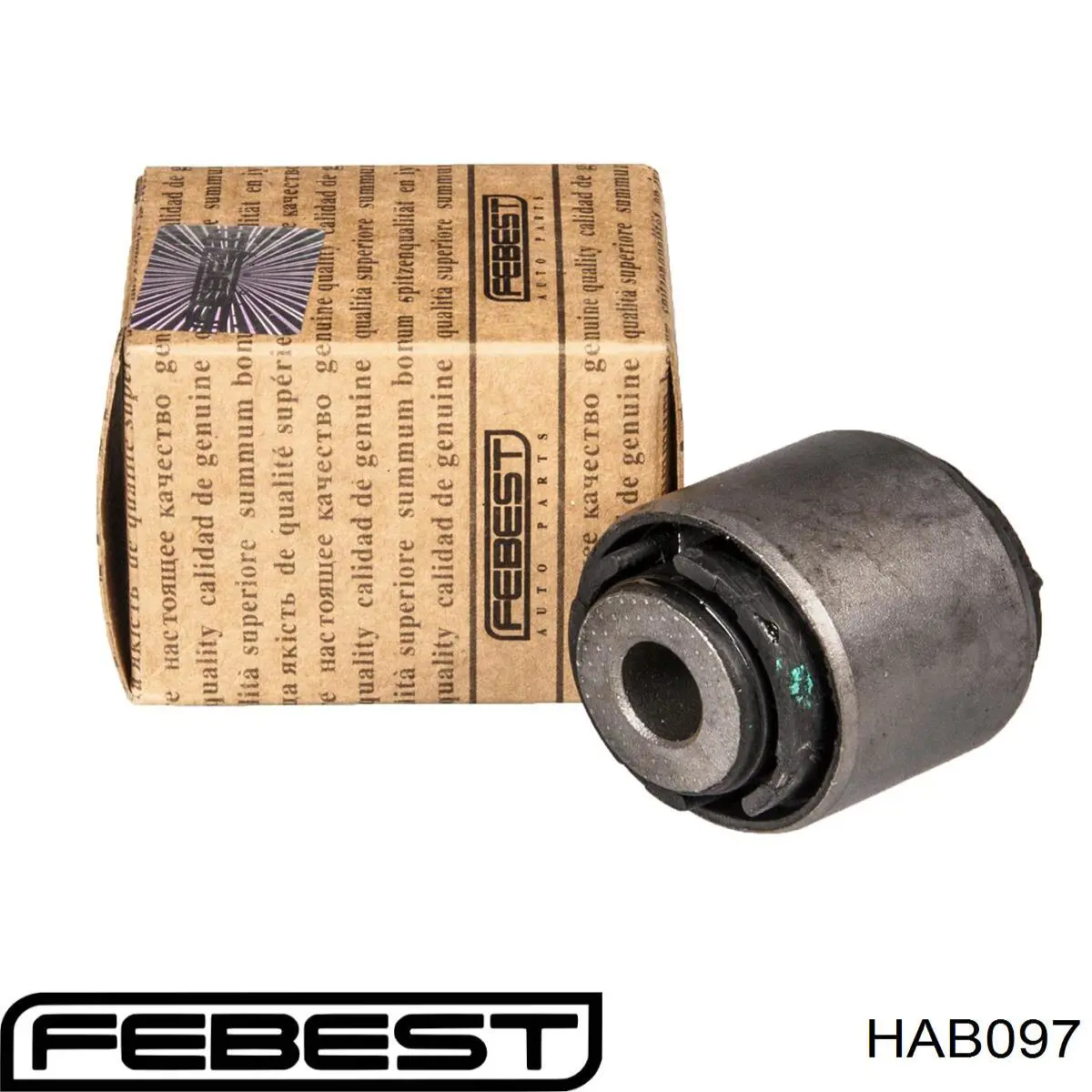 Silentblock de brazo transversal de suspensión trasera HAB097 Febest