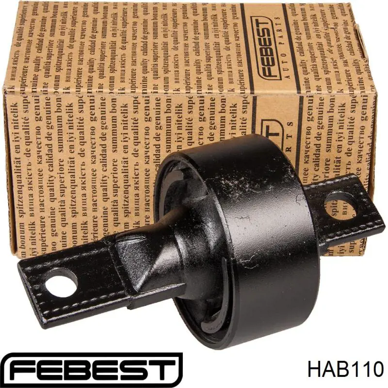 HAB110 Febest Buje delantero del brazo longitudinal trasero
