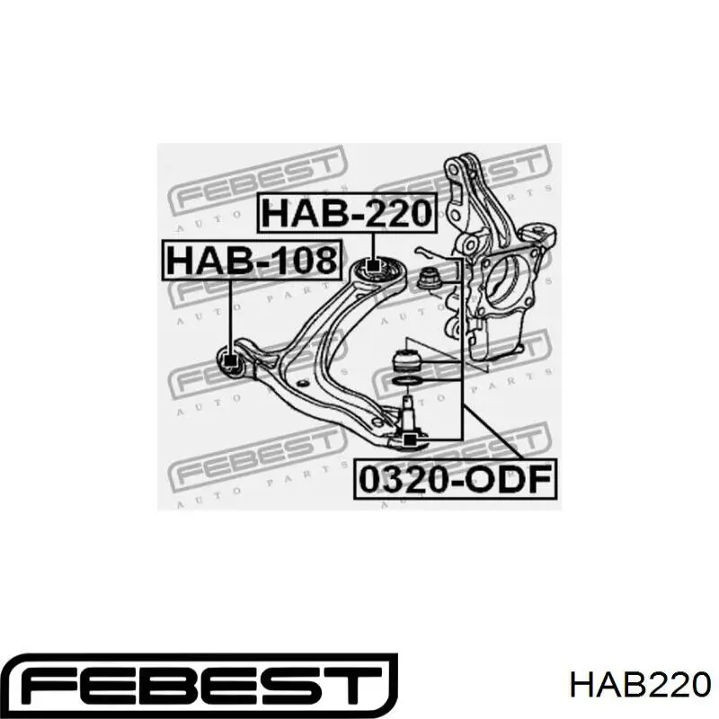 Comprar HAB220 Febest Silentblock