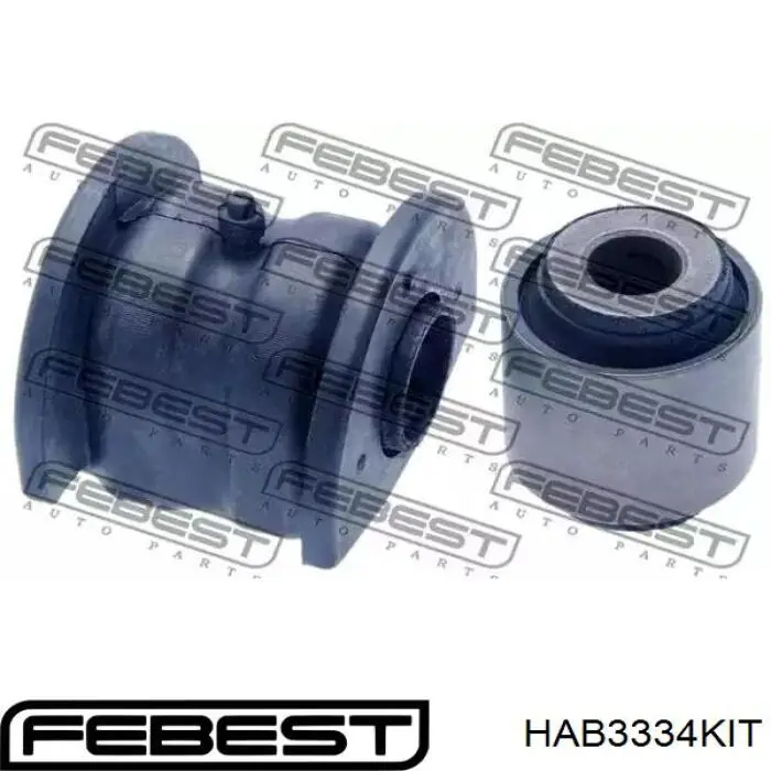 HAB-3334-KIT Febest silentblock de suspensión delantero inferior