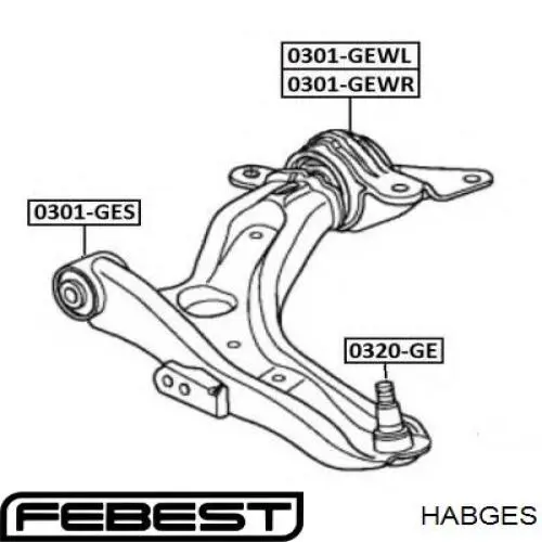 Comprar HABGES Febest Silentblock