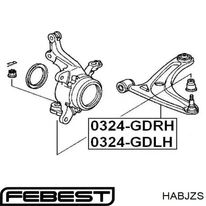 Comprar HABJZS Febest Silentblock