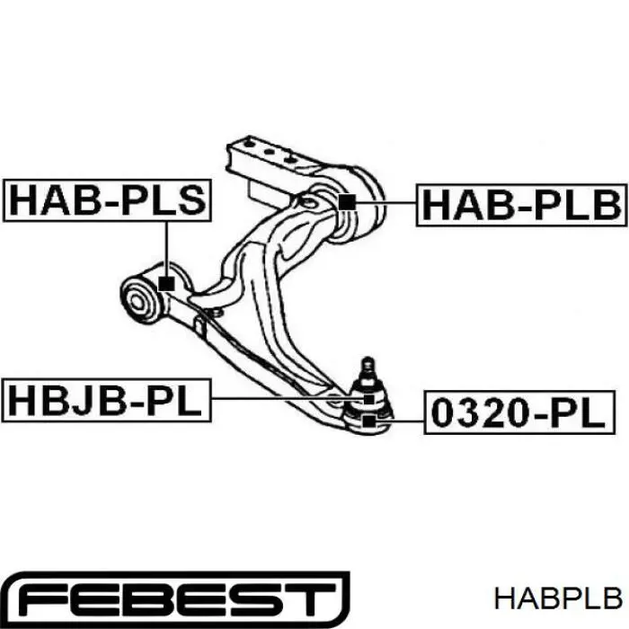 Comprar HABPLB Febest Silentblock