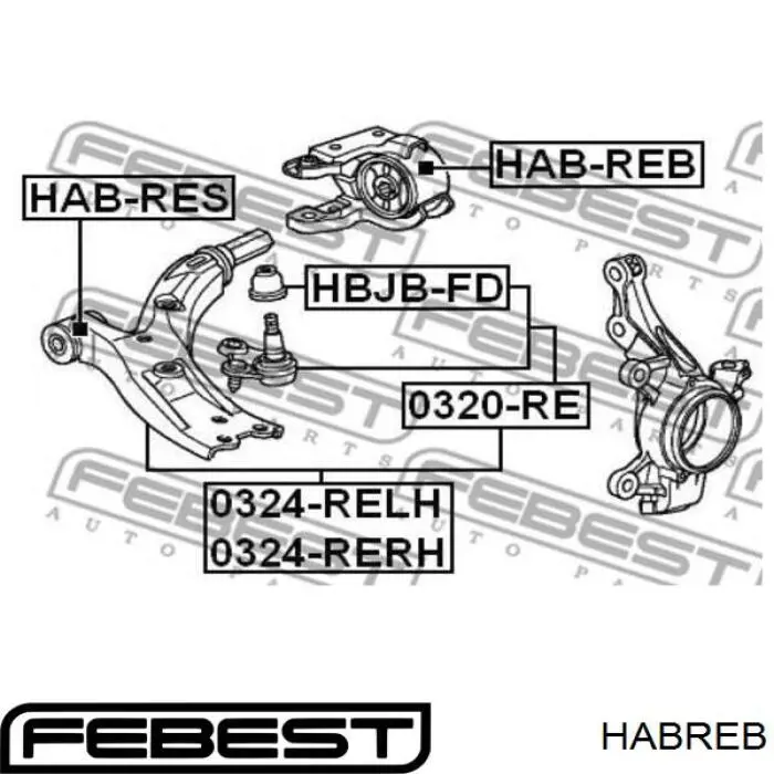 Silentblock suspension STC T458845