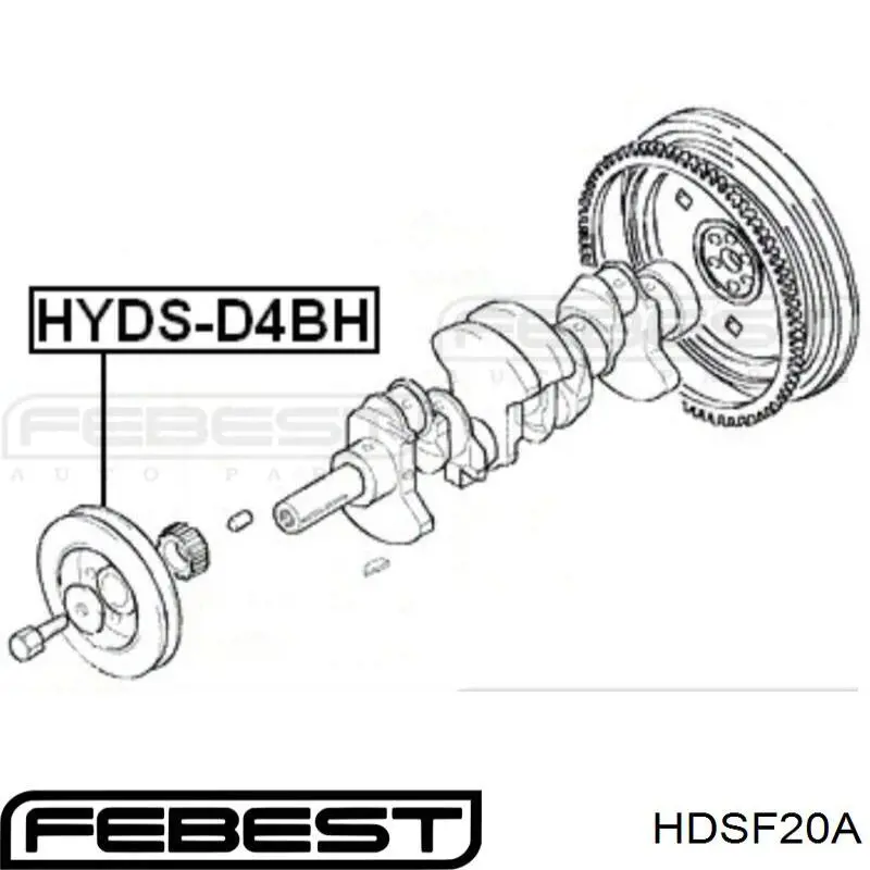 Comprar HDSF20A Febest La polea del cigüeñal