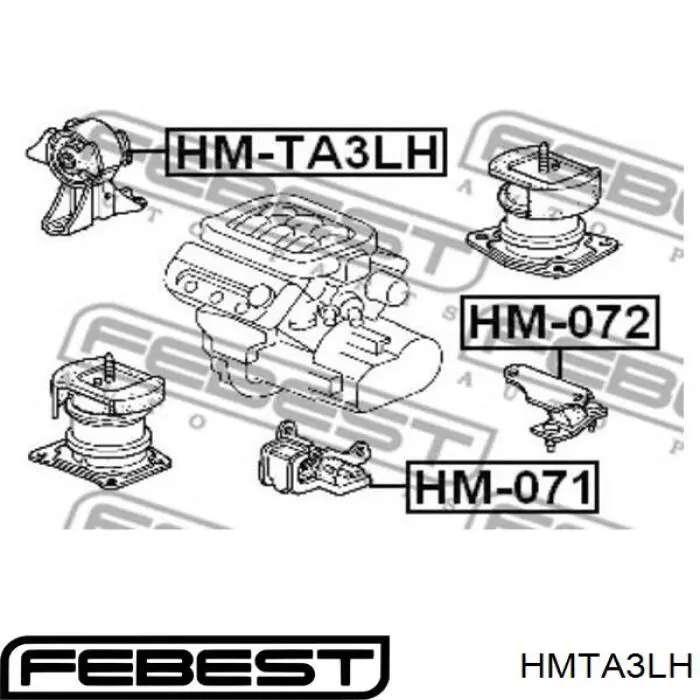 AWSHO1057 Asia360 soporte de motor derecho