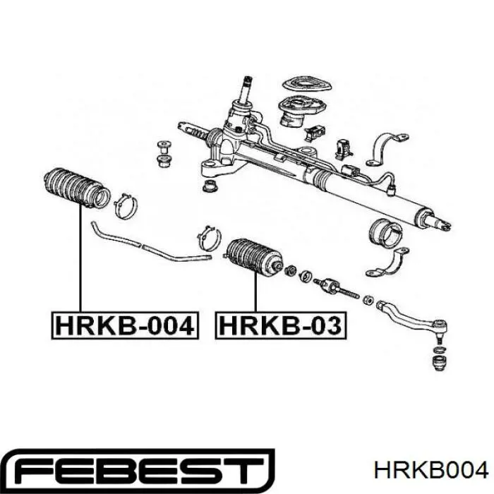 HRKB004 Febest fuelle de dirección