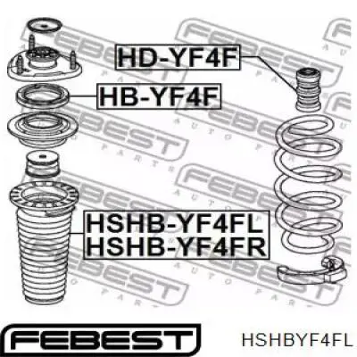 HSHBYF4FL Febest fuelle, amortiguador delantero
