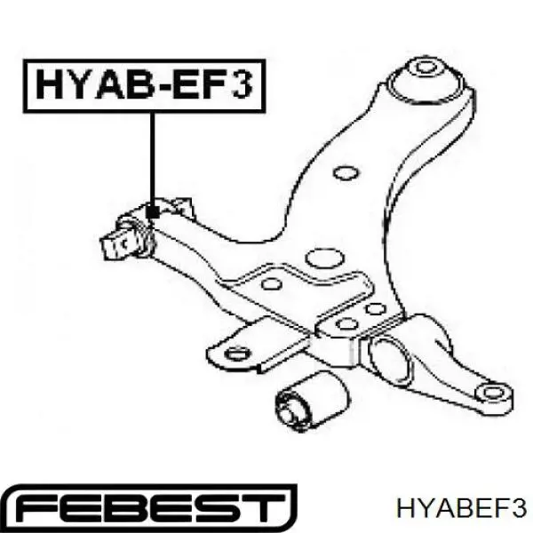HYABEF3 Febest silentblock de suspensión delantero inferior