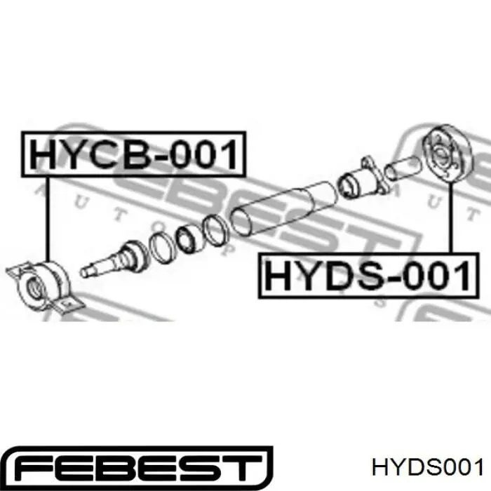 Acoplamiento elástico del cardán Febest HYDS001 precio, desde 43,56 EUR