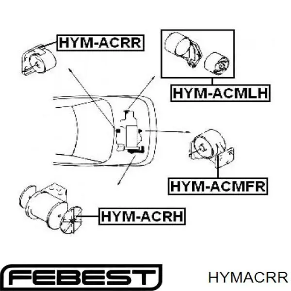 Comprar RUH49 Japan Parts Soporte de motor trasero
