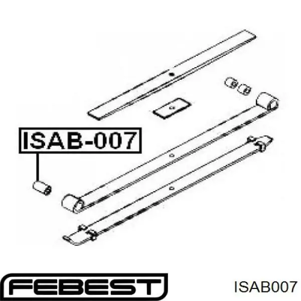 K003 Market (OEM) silentblock de ballesta delantera