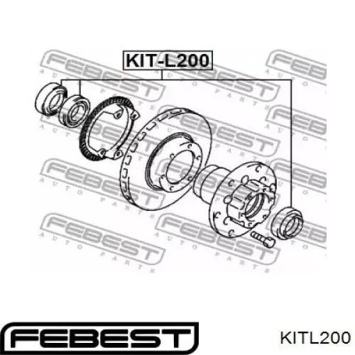 KITL200 Febest cojinete de rueda delantero