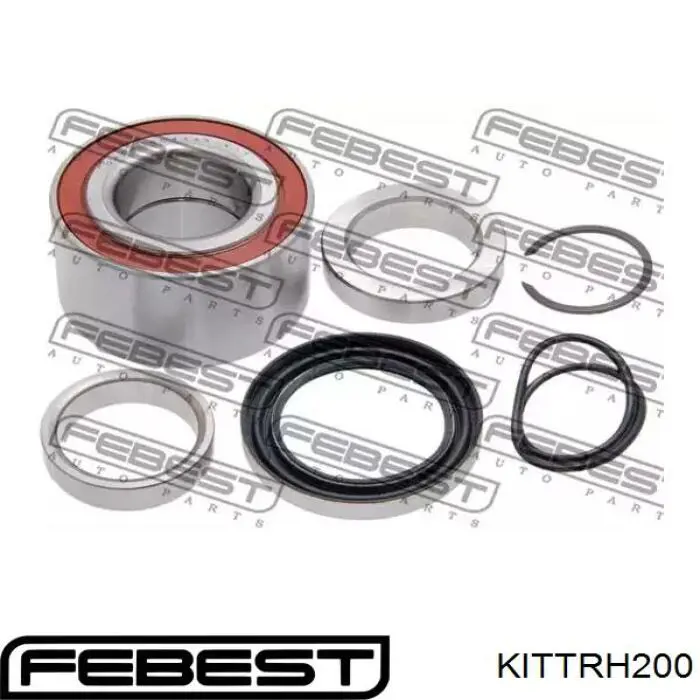 KIT-TRH200 Febest cojinete de rueda trasero interior