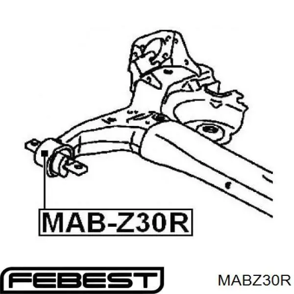 Suspensión, cuerpo del eje trasero para Mitsubishi Colt (CZ)