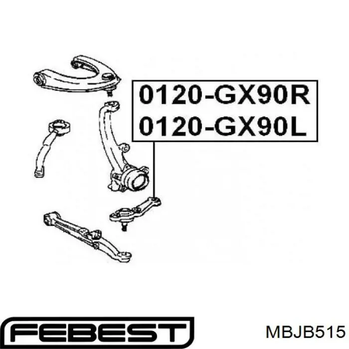 Comprar MB633818 Mitsubishi Fuelle superior de rótula