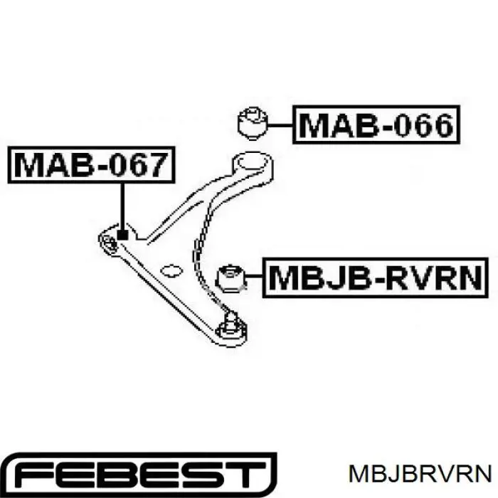 MMR316350 Mitsubishi rotula de suspension