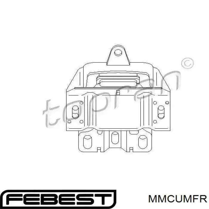 Soporte de motor delantero 57242 Metalcaucho
