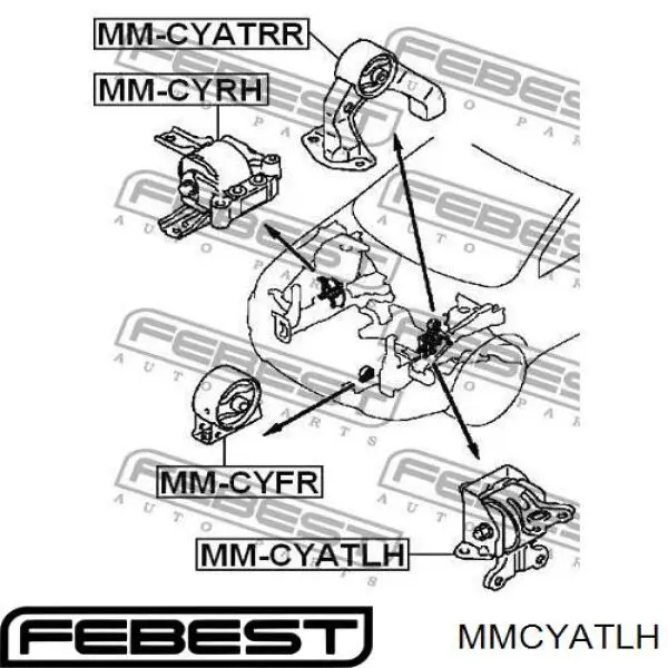 Comprar MMCYATLH Febest Soporte izquierdo del motor