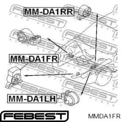 Comprar MMDA1FR Febest Soporte de motor delantero