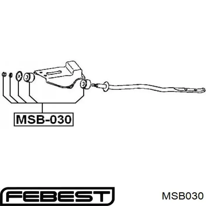 Comprar MR465868 Mitsubishi Buje de la barra tensora del brazo inferior delantero