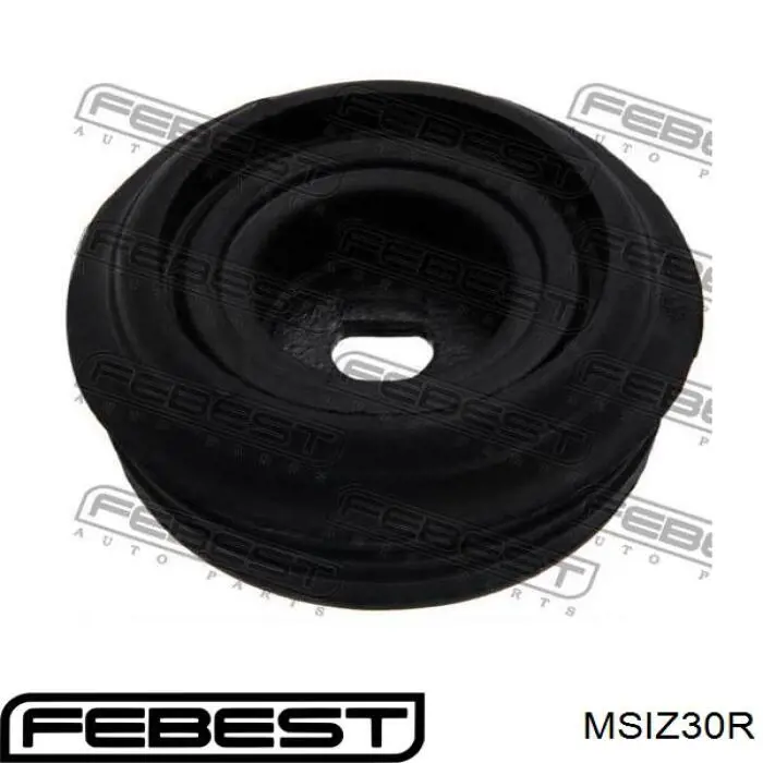 Aislador de resorte trasero inferior de goma Febest MSIZ30R