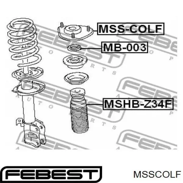 MR594061 Mitsubishi soporte amortiguador delantero