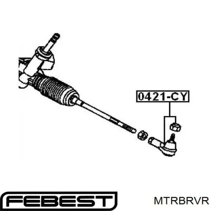 Guardapolvo de rótula de dirección MTRBRVR Febest