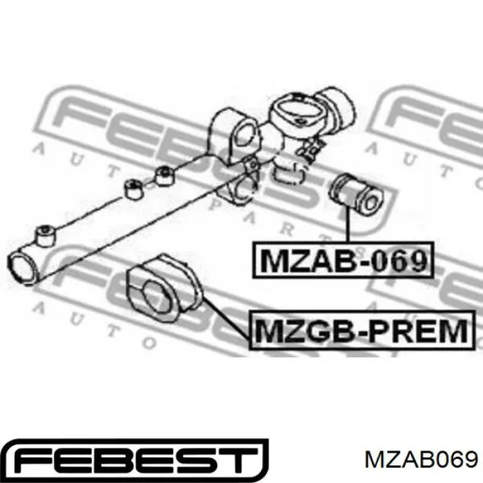 Silentblock de montaje del caja De Direccion para Mazda CX-7 