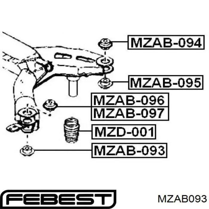 Suspensión, cuerpo del eje trasero para Mazda 6 (GG)