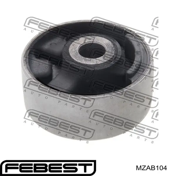 Silentblock de la traviesa de montaje del diferencial trasero trasero MZAB104 Febest