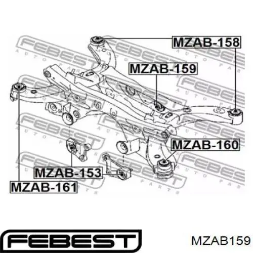 Comprar MZ0681 Polycraft Silentblock de la traviesa de montaje del diferencial trasero trasero