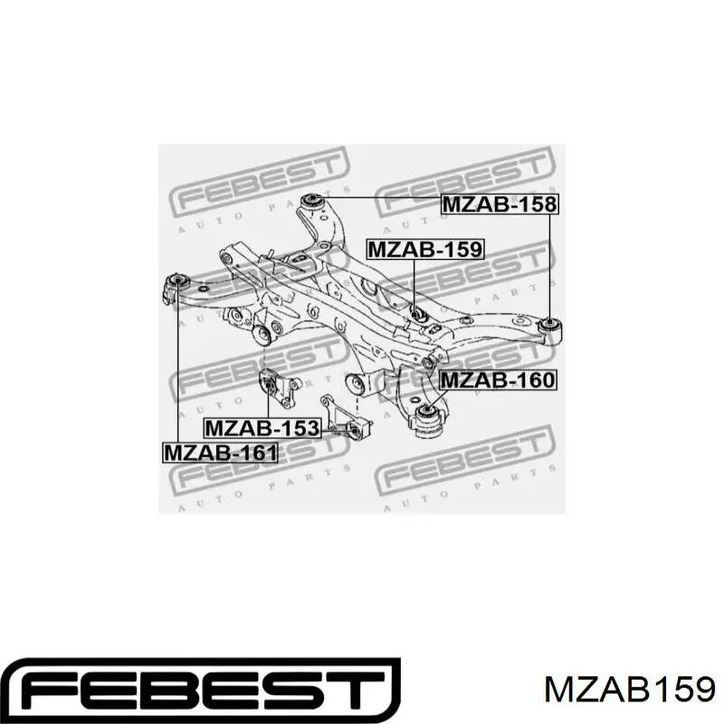 Silentblock de la traviesa de montaje del diferencial trasero trasero Polycraft MZ0681 precio, desde 23,50 EUR