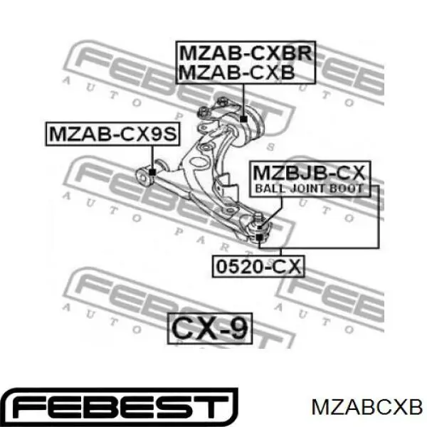 Comprar MZABCXB Febest Silentblock