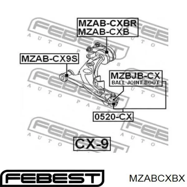 Comprar MZABCXBX Febest Silentblock