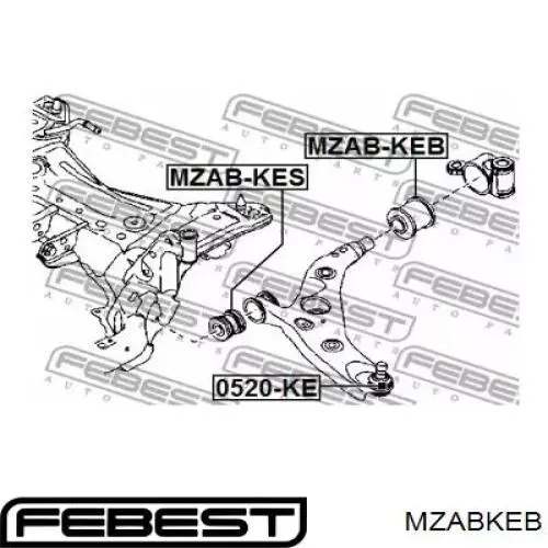 Comprar MZABKEB Febest Silentblock