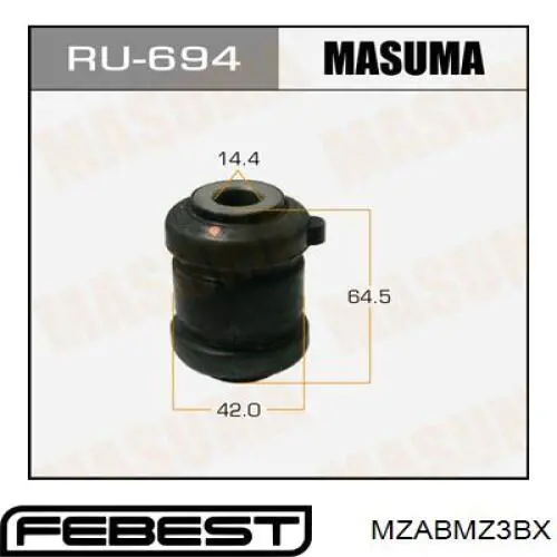 Comprar MZABMZ3BX Febest Silentblock