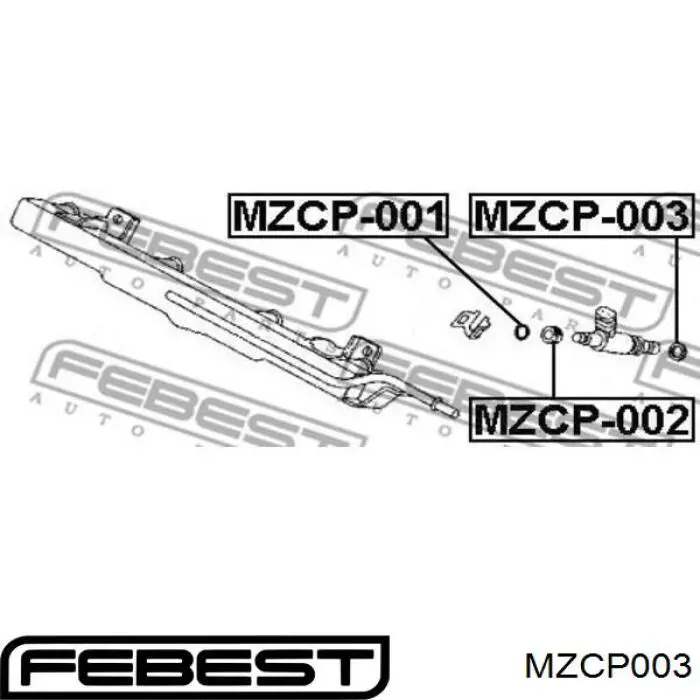 Comprar MZCP003 Febest Junta de inyectores